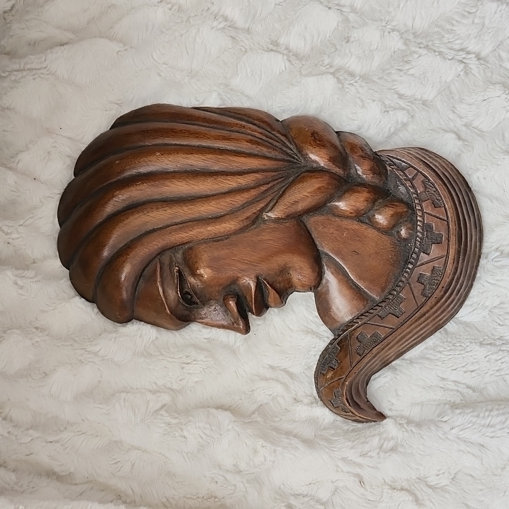 Vintage Wood Lady Wall hanging